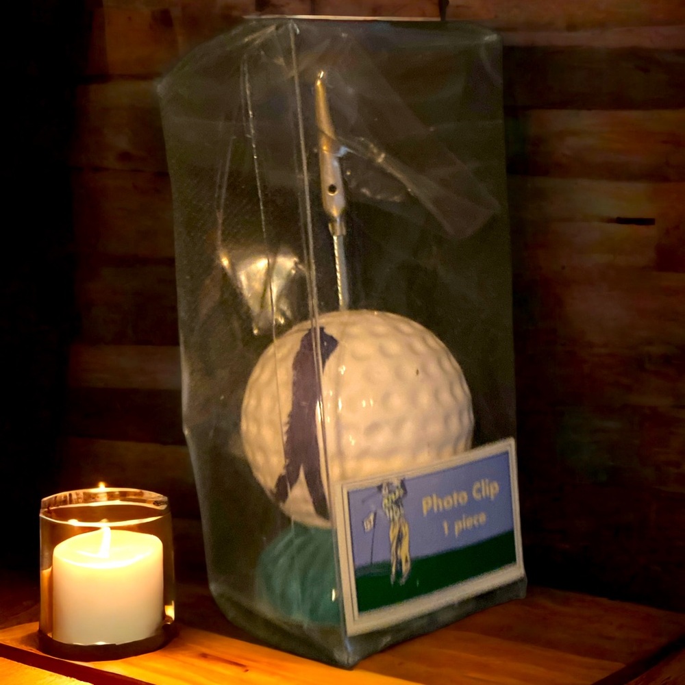 Vtg Golfers Photo Clips NWT